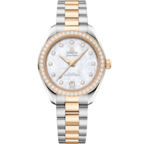 Seamaster Aqua Terra 150M 30 mm, steel - Moonshine™ gold on steel - Moonshine™ gold - 22025302055001