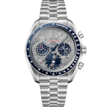 Speedmaster Moonphase 43 mm, acier sur acier - 30430435206001