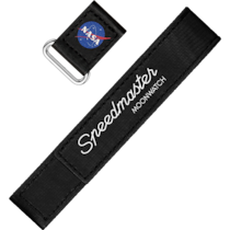 Two‑piece strap - 2-piece black Speedmaster Moonwatch VELCRO® strap - 032CWZ016042w